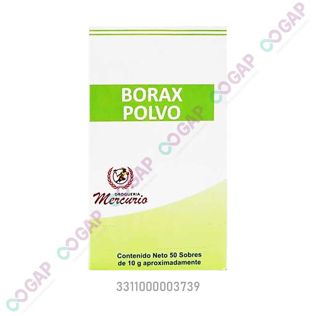BORAX POLVO MERCURIO C/50 SOBRES