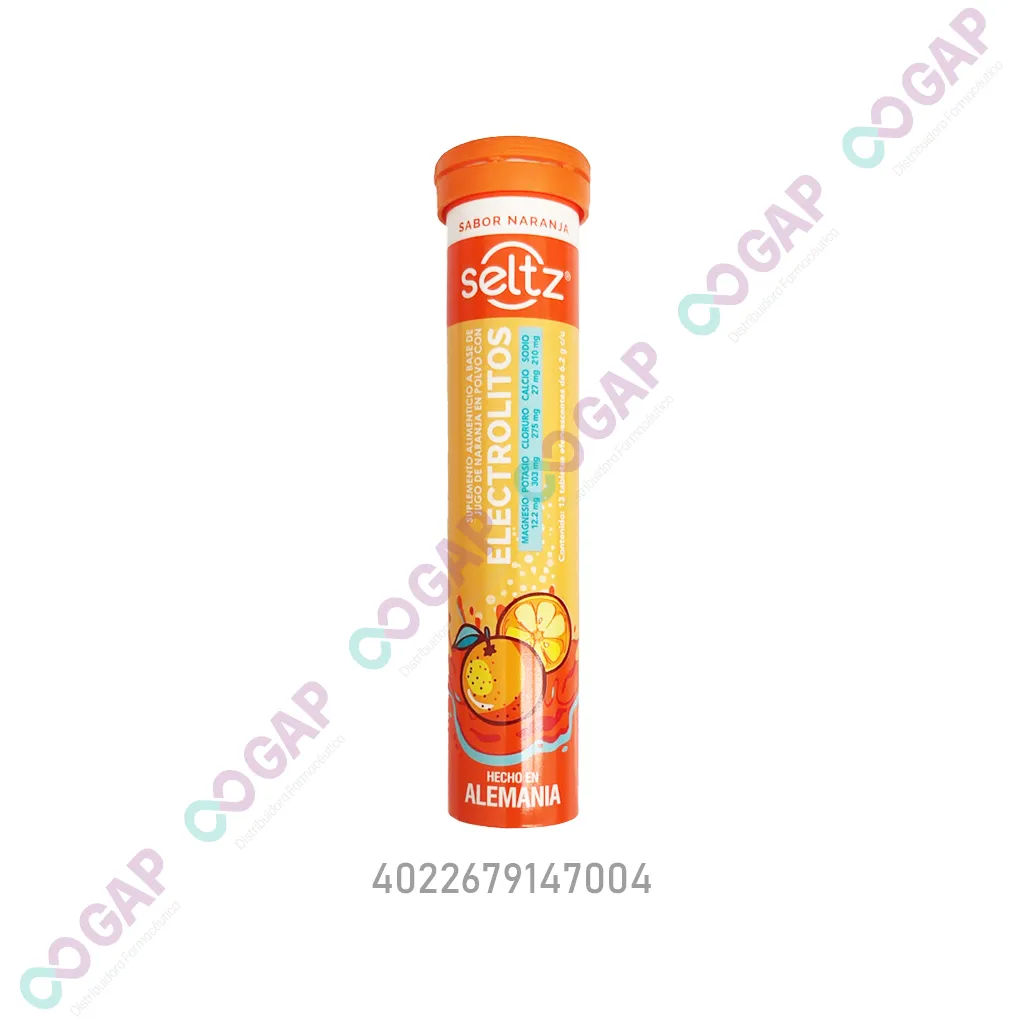 SELTZ ELECTROLITOS ORALES SABOR NARANJA