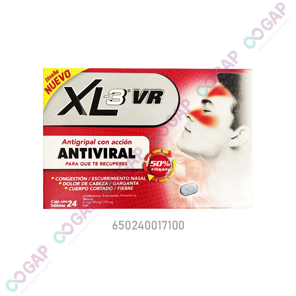 XL-3 VR 3/50/375MG C/24TABS