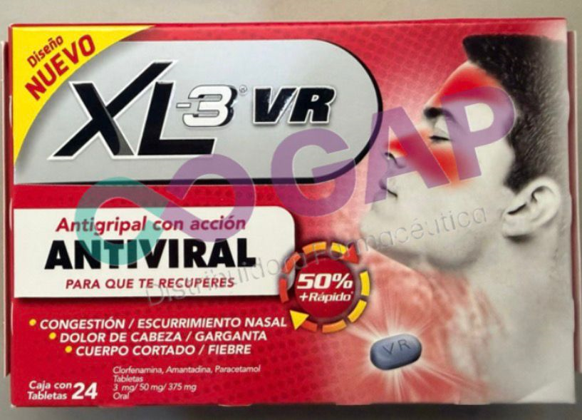 XL3 VR 3/50/375MG C/24TABS