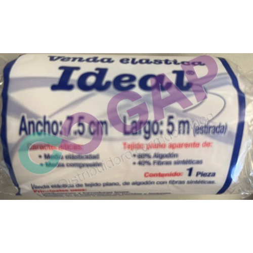 VENDA ELASTICA IDEAL 7.5CMX5M 1 PZA