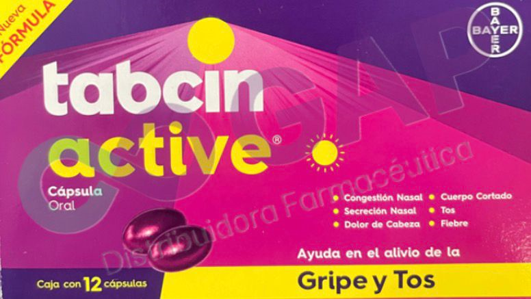 TABCIN ACTIVE 12 CAPSULAS