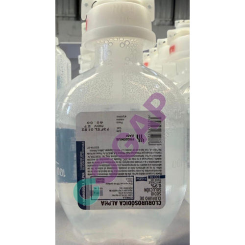 CLORURO DE SODIO ALPHA SOL. INY. 0.9% 100 ML