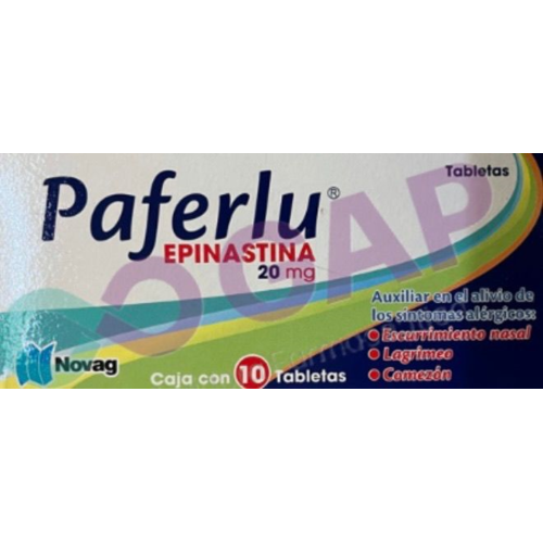 GE EPINASTINA PAFERLU 20 MG 10 TABLETAS