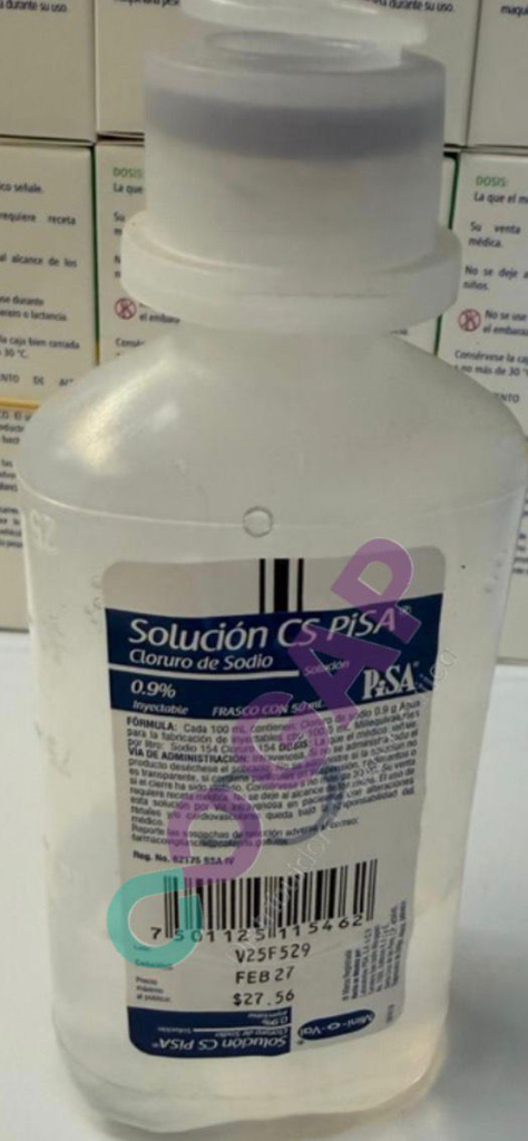 SOLUCION CS PISA SOL INY AL 0.9% FCO 50 ML
