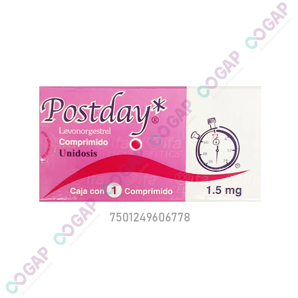 POSTDAY UNIDOSIS 1.5 MG 1 COMPRIMIDO