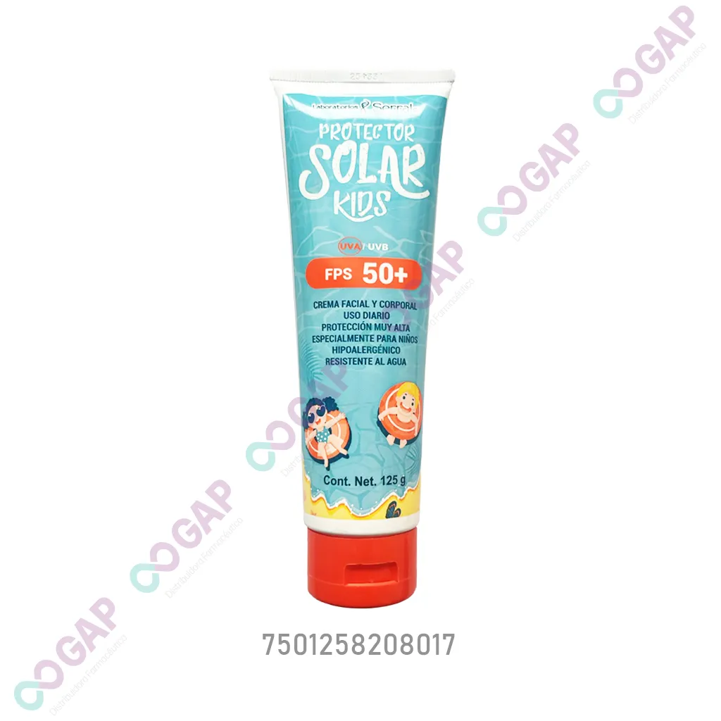 PROTECTOR SOLAR SERRAL KIDS FPS50+ CREMA FACIAL Y CORPORAL 125 G