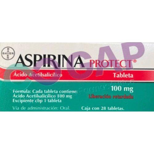 ASPIRINA PROTEC 100 MG 28 TABLETAS