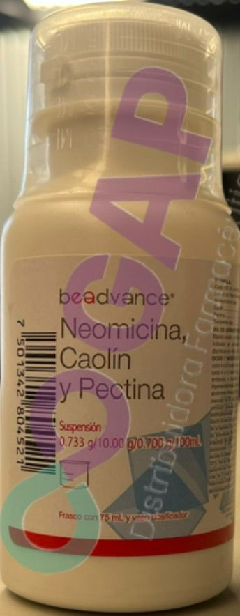 GE NEOMICINA/CAOLIN/PECTINA SUSP 75 ML BEADVANCE