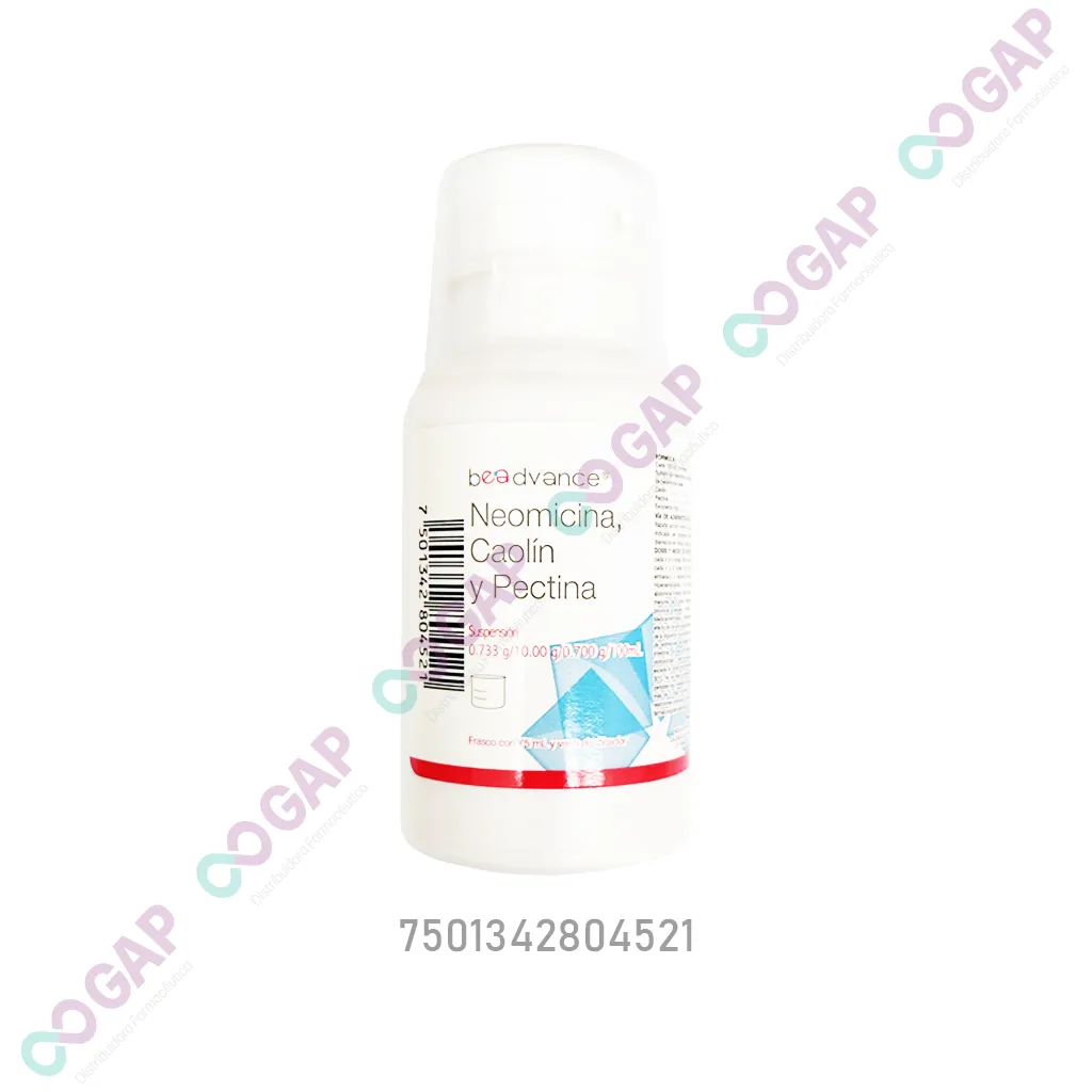 GE NEOMICINA/CAOLIN/PECTINA SUSP 75 ML BEADVANCE