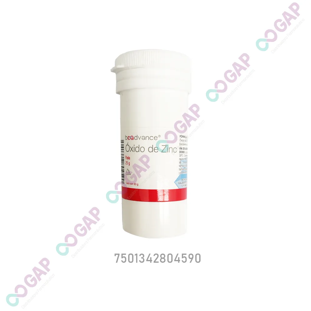 OXIDO DE ZINC PASTA TARRO 25 G BEADVANCE