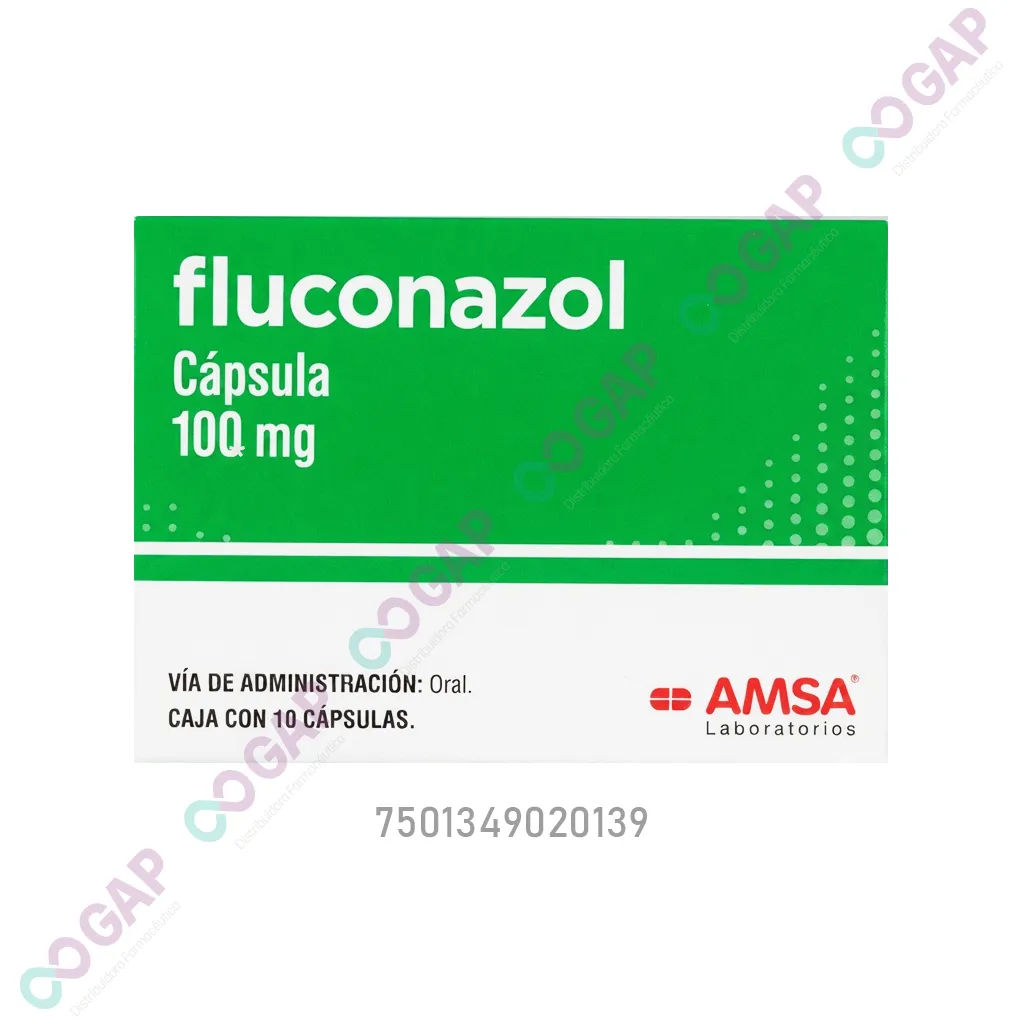 GE FLUCONAZOL 100MG C/10 CAP AMSA