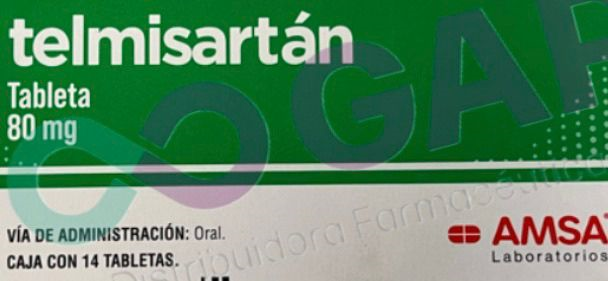 GE TELMISARTAN 80MG C/10 TAB AMSA