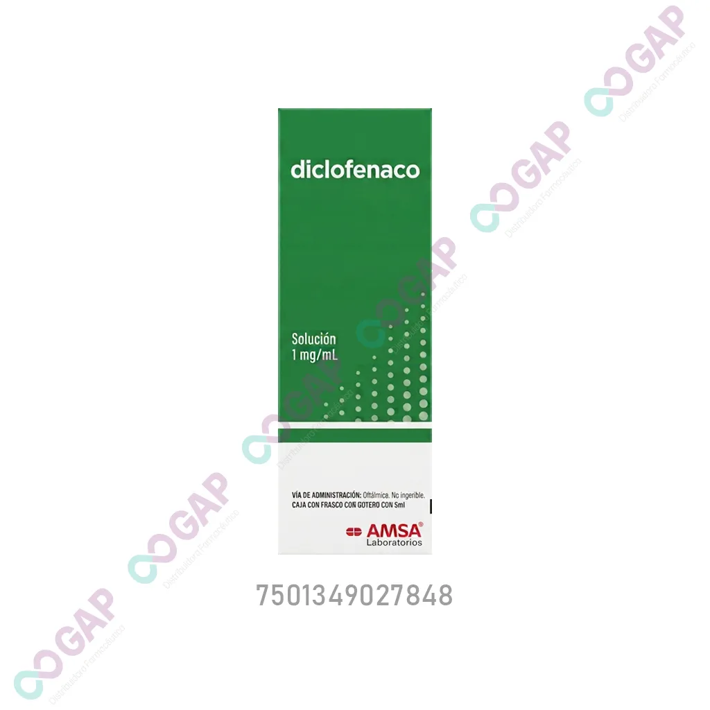 GE DICLOFENACO SOL OFT 5 ML AMSA