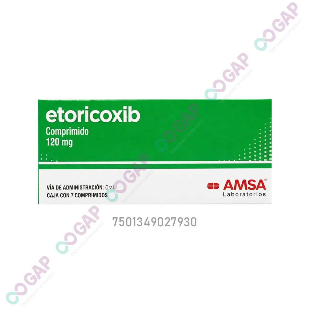GE ETORICOXIB AMSA 120 MG 7 COMPRIMIDOS