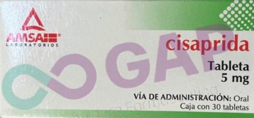 GE CISAPRIDA AMSA 5 MG 30 TABLETAS