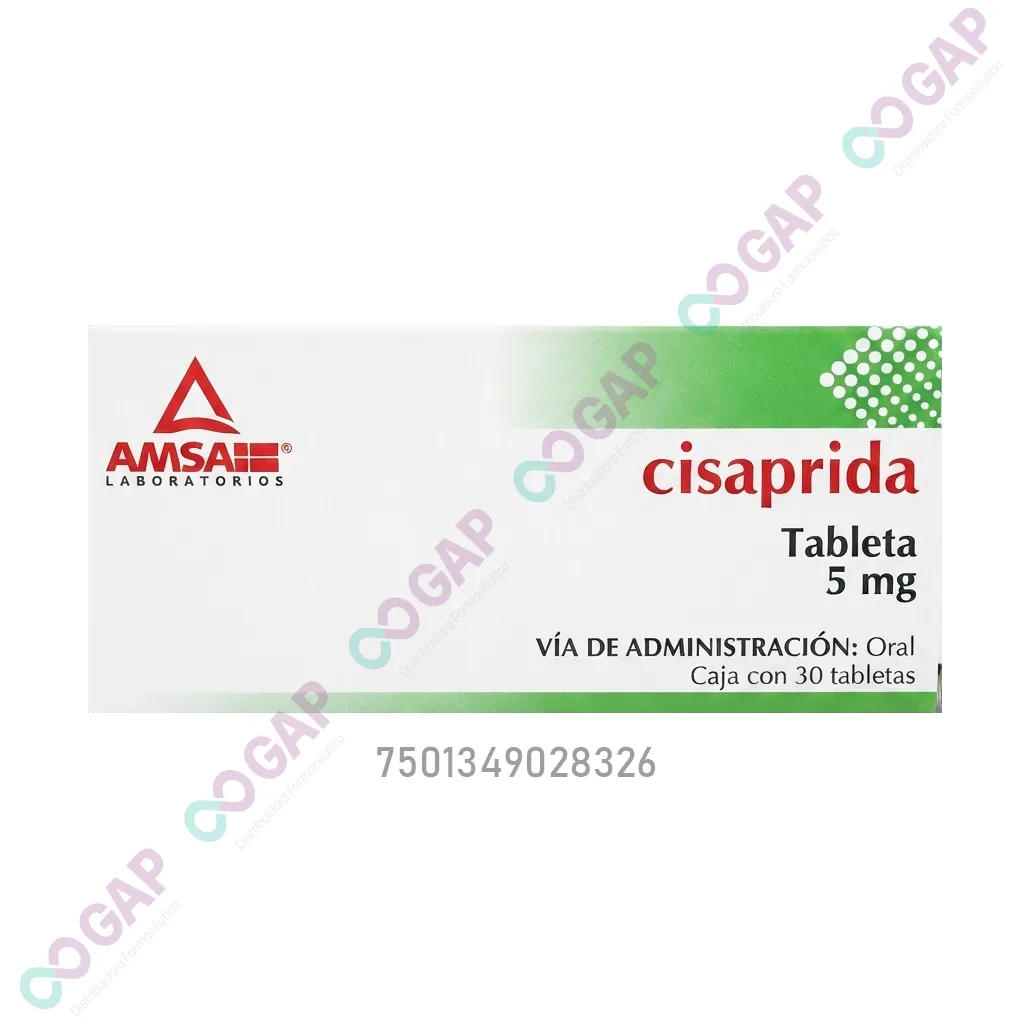 GE CISAPRIDA AMSA 5 MG 30 TABLETAS