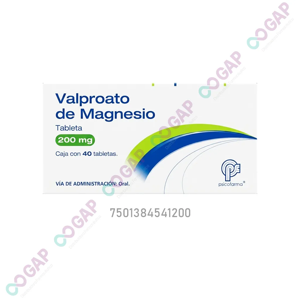 GE VALPROATO DE MAGNESIO ALPHARMA 200 MG 40 TABLETAS