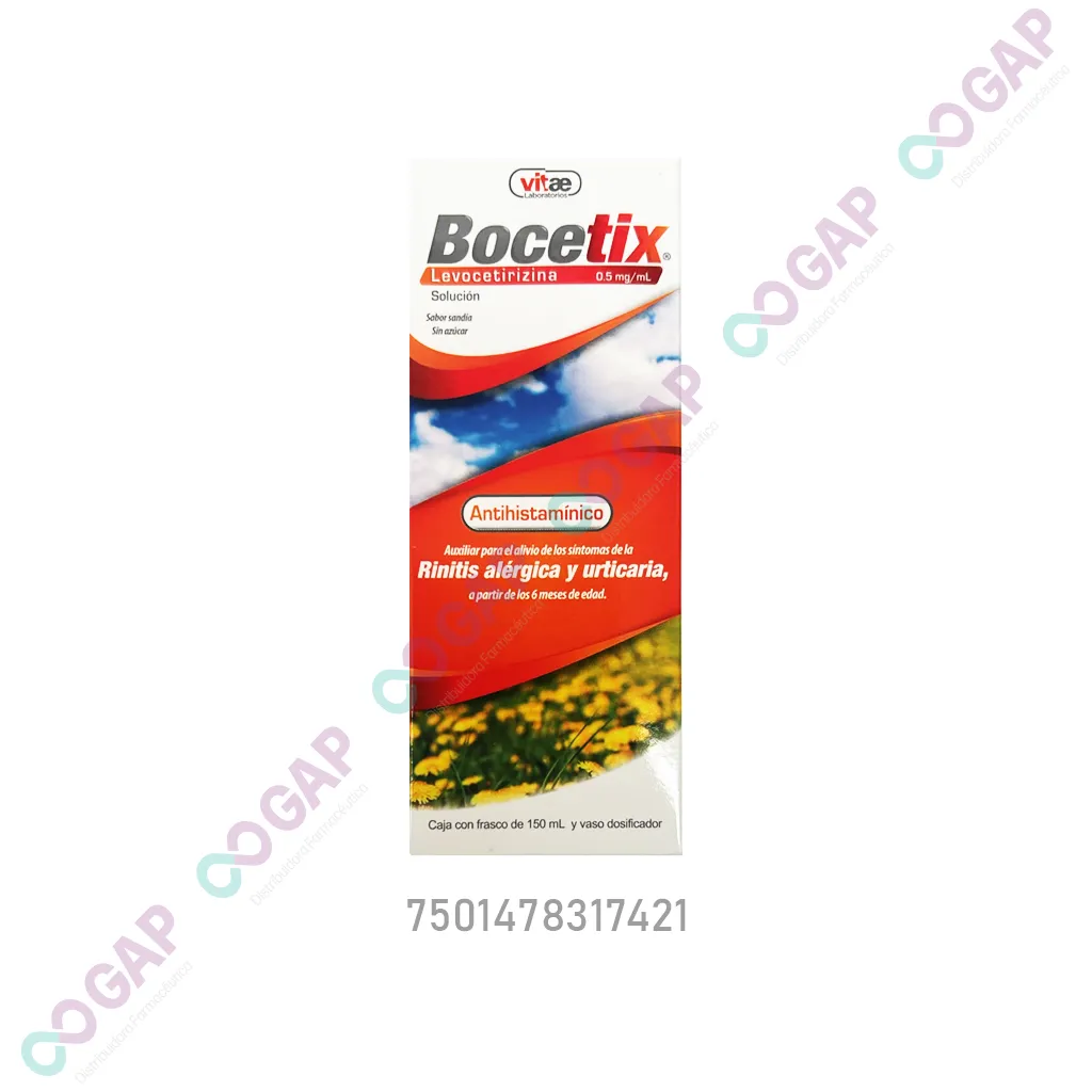 GE LEVOCETIRIZINA BOCETIX SOLUCION FCO 150 ML