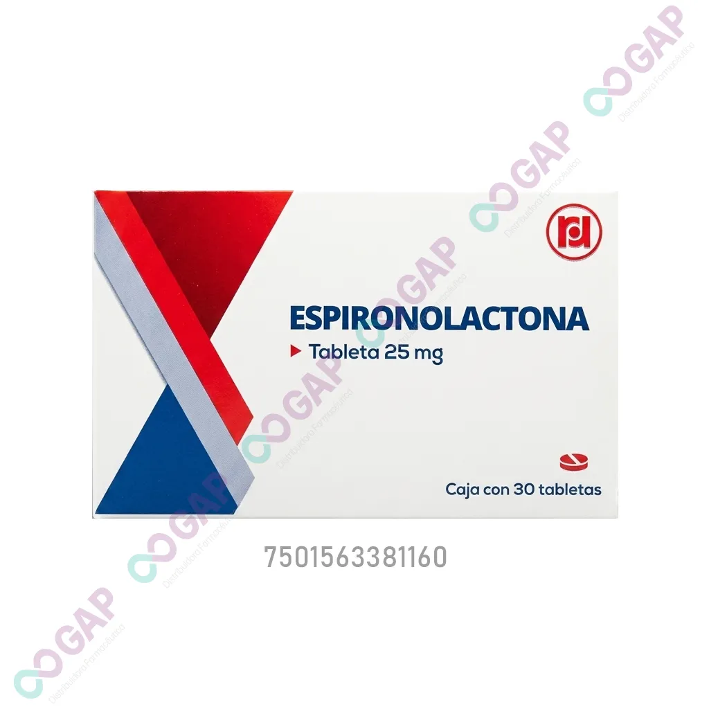 GE ESPIRONOLACTONA RANDALL 25 MG 30 TABLETAS