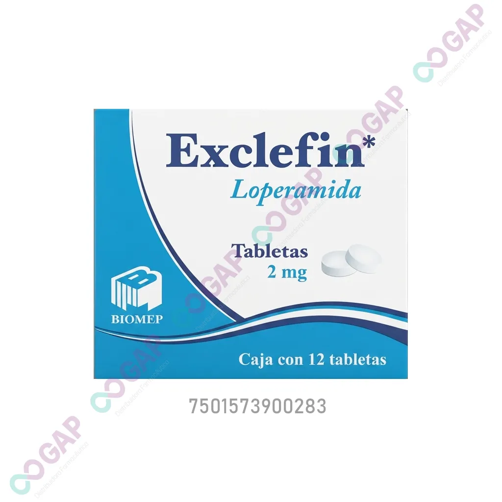 GE LOPERAMIDA EXCLEFIN 2 MG 10 TABLETAS