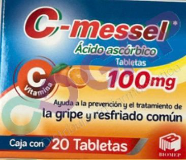 GE ACIDO ASCORBICO C-MESSEL 100 MG 20 TABLETAS
