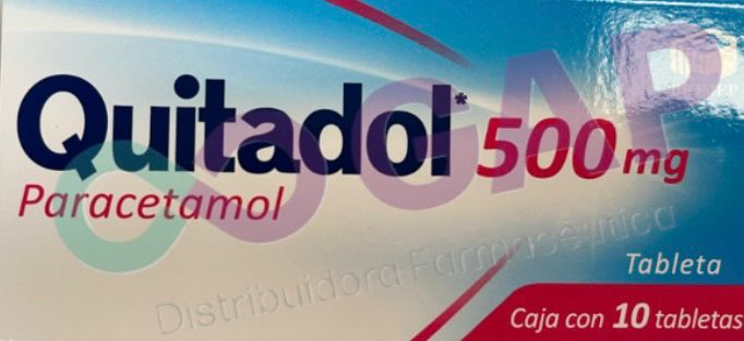 GE PARACETAMOL QUITADOL 500 MG 10 TABLETAS