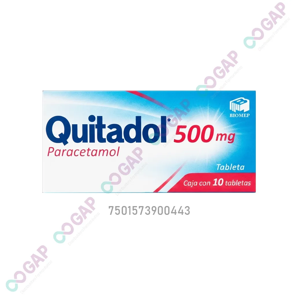 GE PARACETAMOL QUITADOL 500 MG 10 TABLETAS