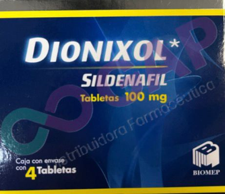 GE SILDENAFIL DIONIXOL 100 MG 4 TABLETAS