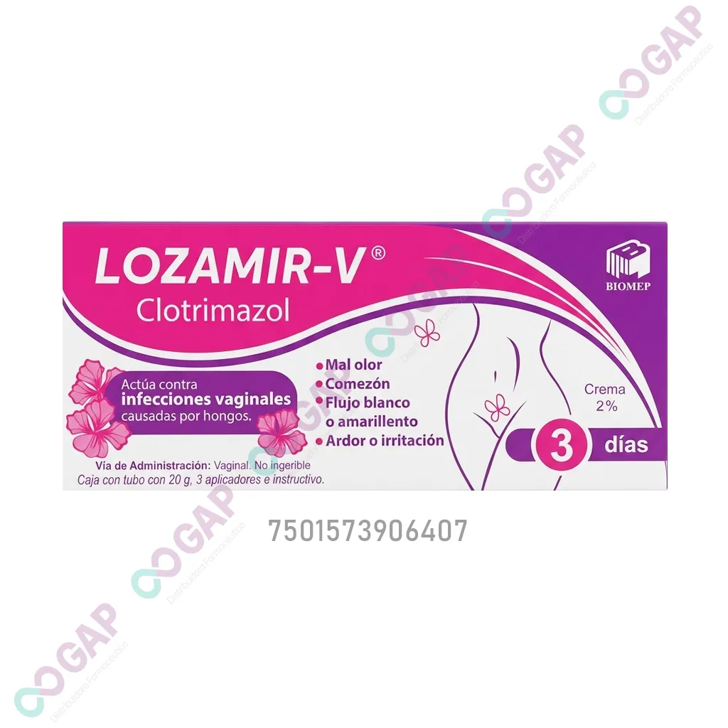GE CLOTRIMAZOL LOZAMIR-V CREMA 2% TUBO 20 G