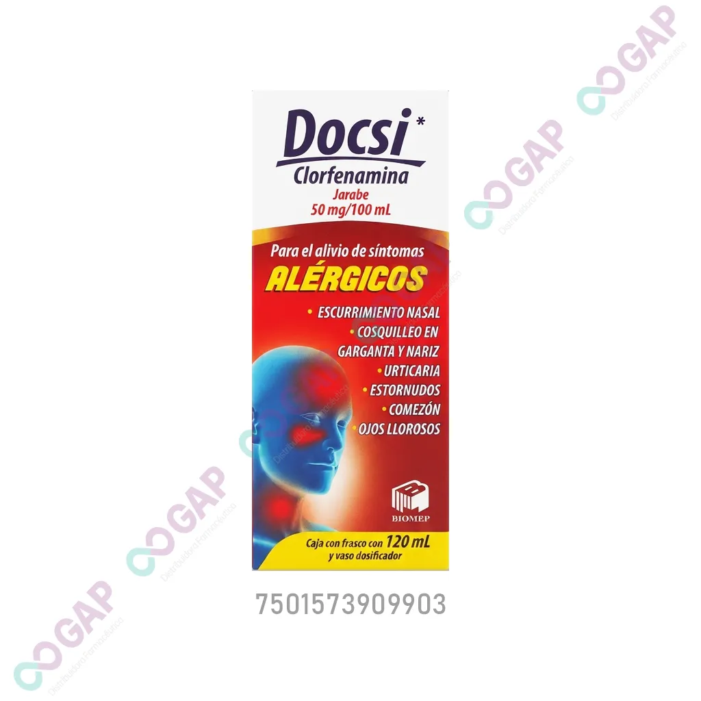 GE CLORFENAMINA DOCSI JARABE FCO 120 ML