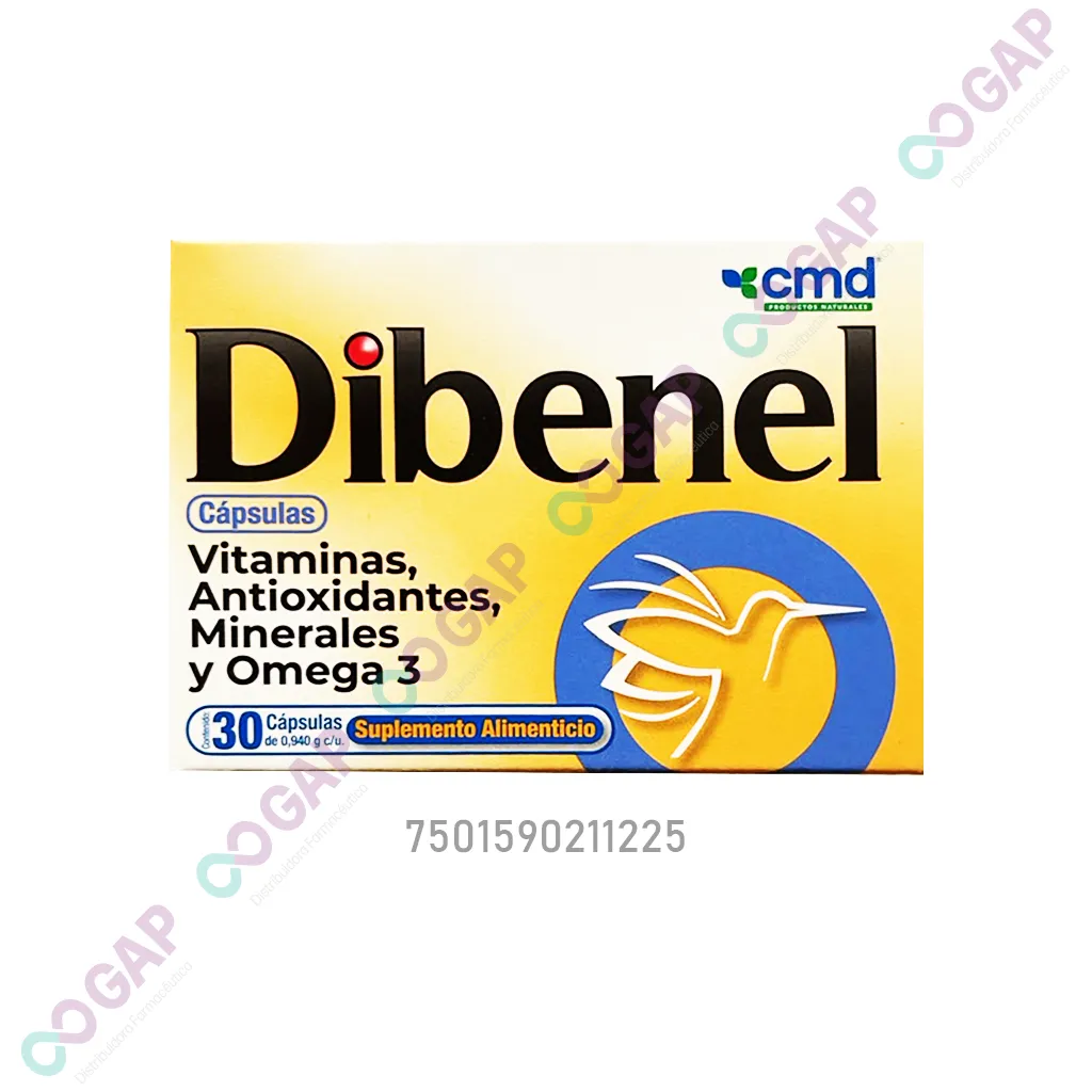 DIBENEL 30 CAPSULAS VITAMINAS Y MINERALES
