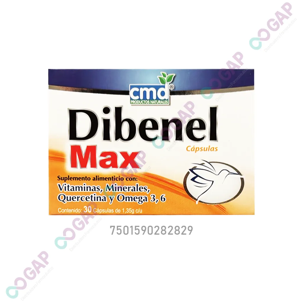 DIBENEL MAX 30 CAPSULAS VITAMINAS Y MINERALES
