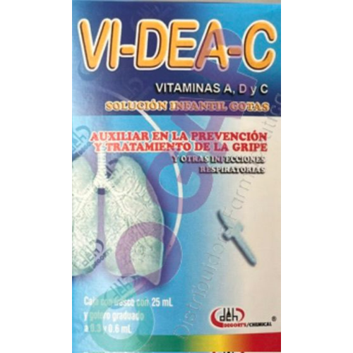 VI-DEA-C VITAMINAS A,D Y C SOL INF GTS FCO 25 ML
