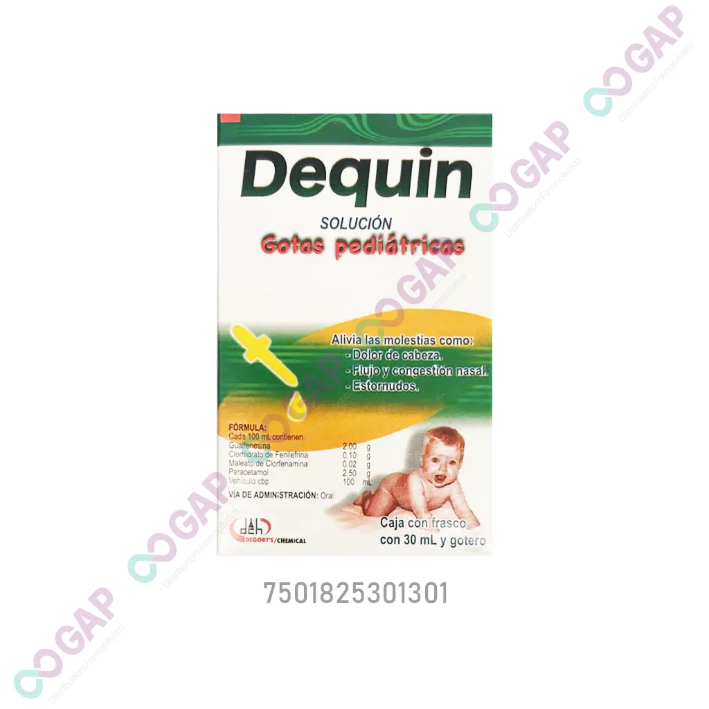 GE GUAIF/FENIL/CLORF/PARACE DEQUIN SOL GTS PED 30 ML