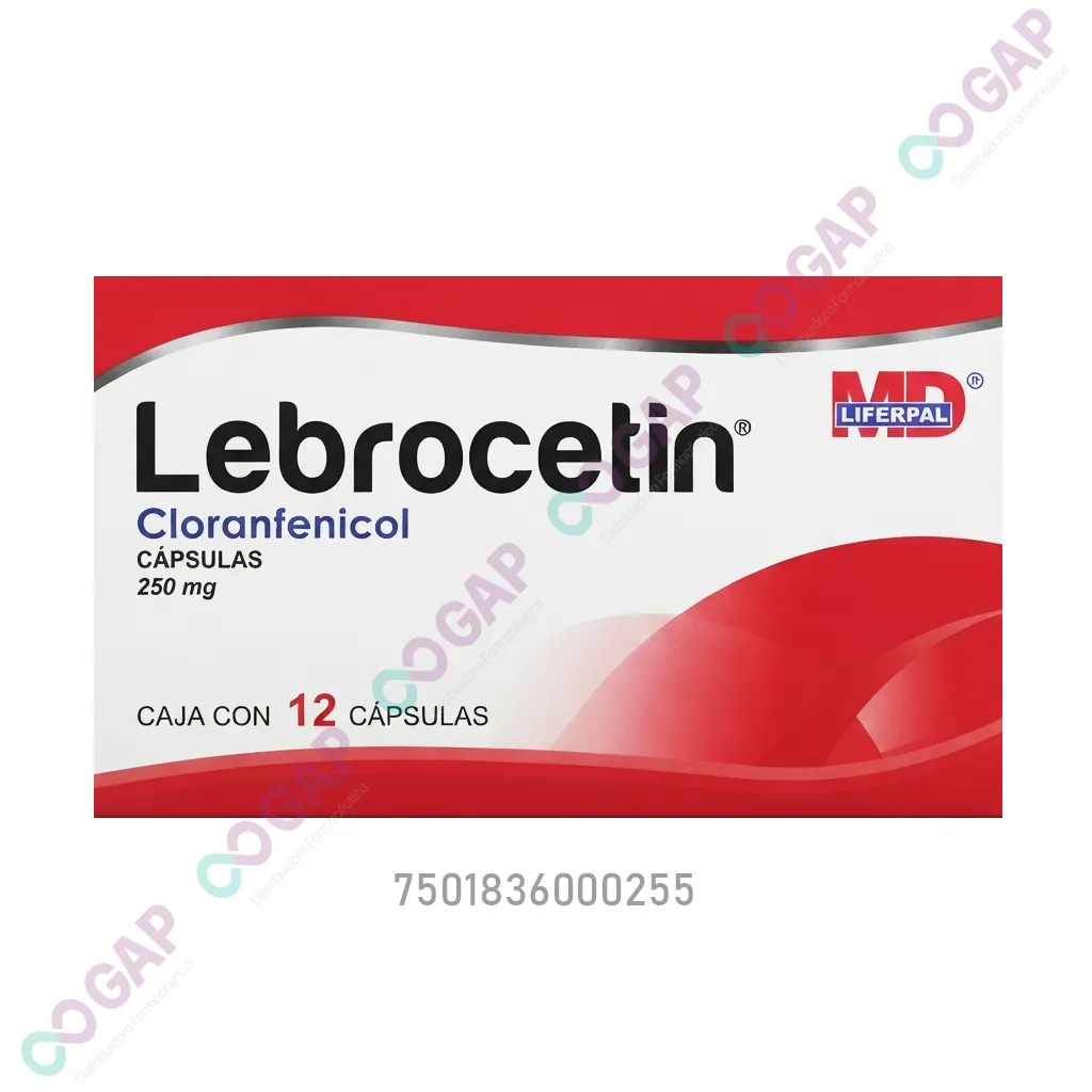GE CLORANFENICOL 250MG C/12 CAP LEBROCETIN