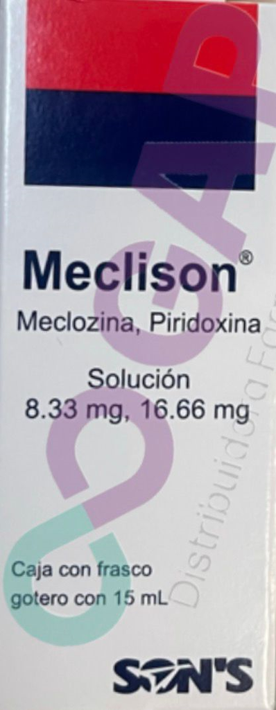 GE MECLIZINA/PIRIDOXINA MECLISON SOL GTS 8.33MG/16.66MG 15 ML
