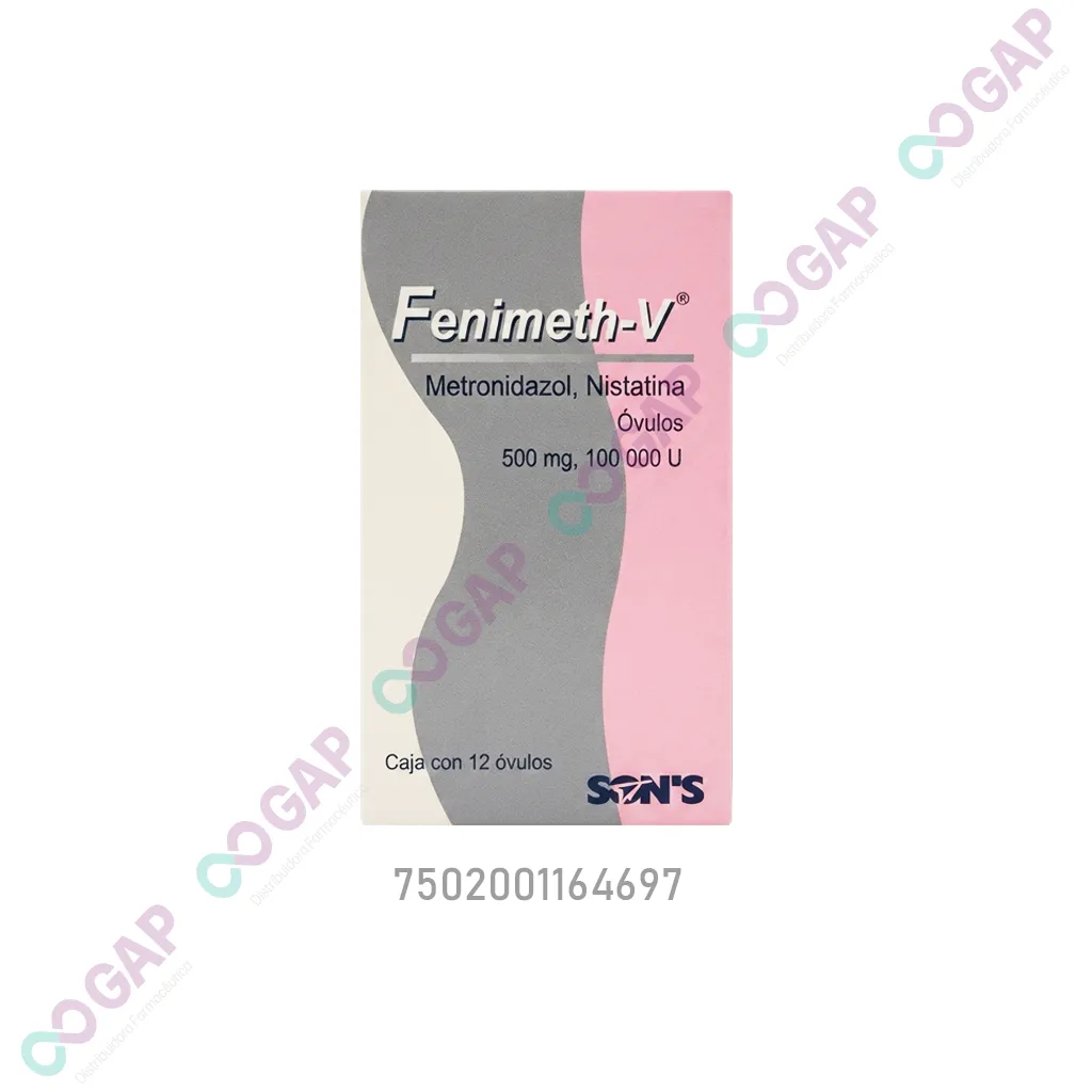 GE METRONIDAZOL/NISTATINA FENIMETH-V 12 OVULOS
