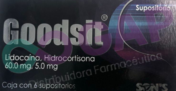GE LIDOCAINA/HIDROCORTISONA GOODSIT 6 SUPOSITORIOS