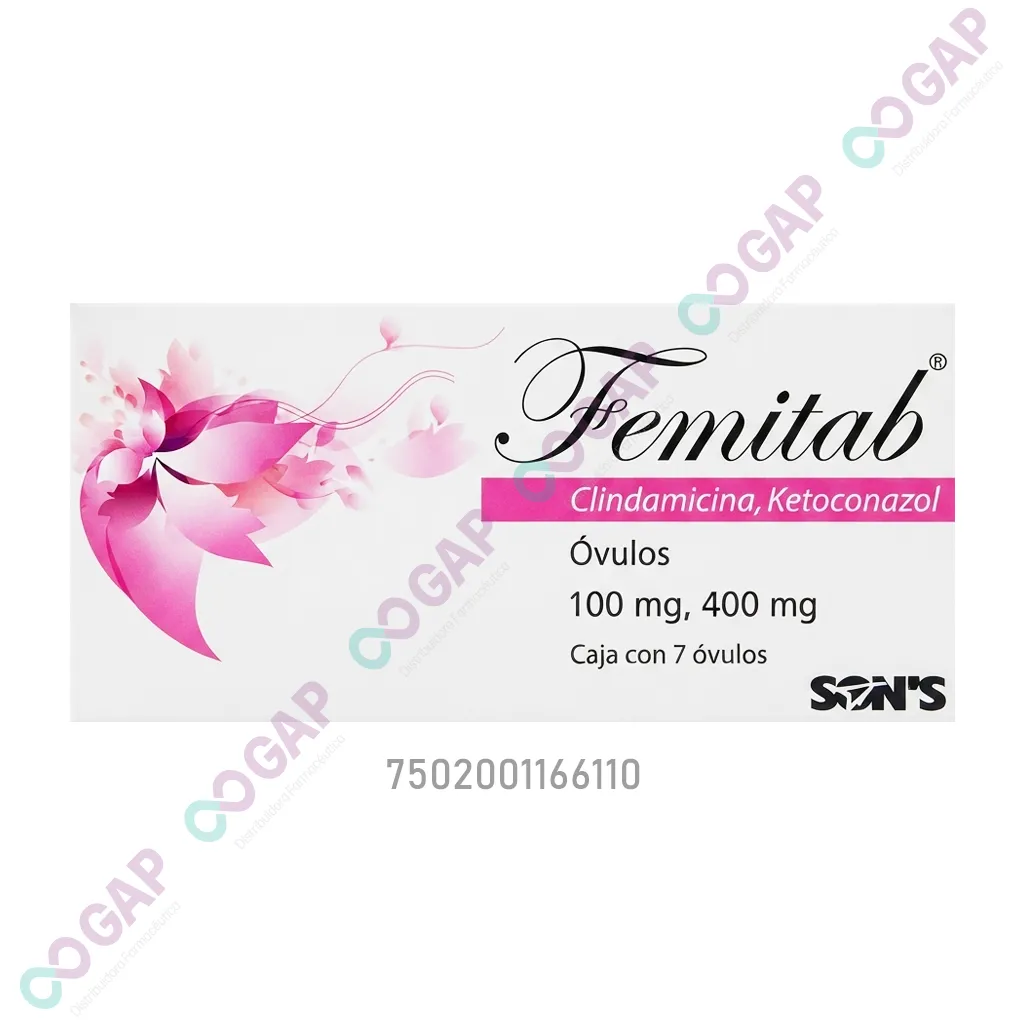 GE CLINDAMICINA/KETOCONAZOL FEMITAB 100/400MG 7 OVULOS