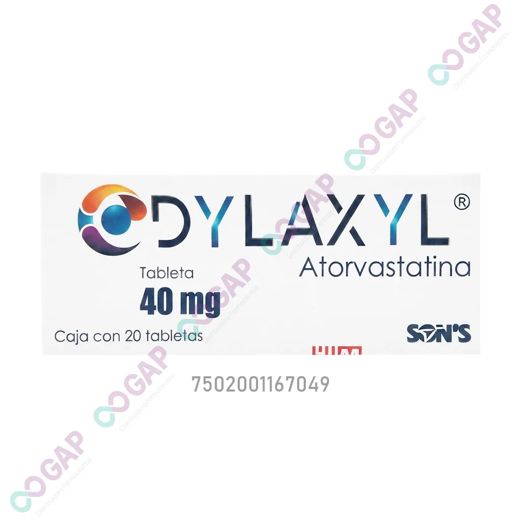 GE ATORVASTATINA DYLAXYL 40 MG 20 TABLETAS