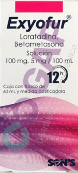 GE LORATADINA/BETAMETASONA EXYOFUR SOL 60 ML