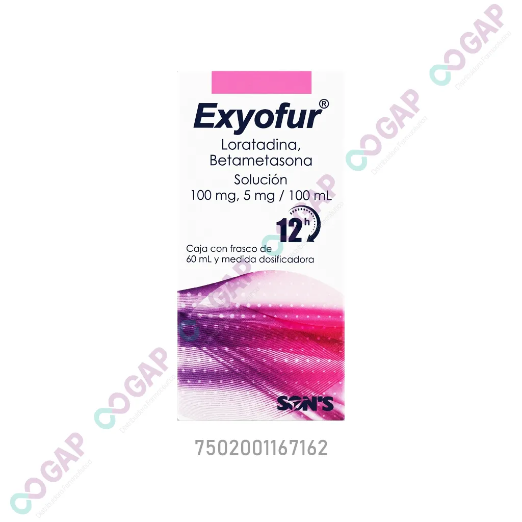GE LORATADINA/BETAMETASONA EXYOFUR SOL 60 ML