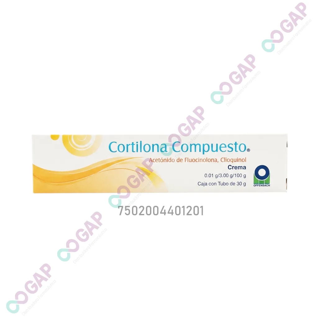 GE ACETO DE FLUOCI/CLIOQUINOL CORTILONA COMPUESTO CREMA TUBO 30 G