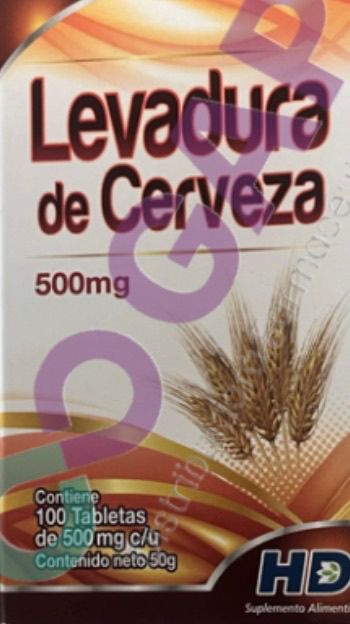 LEVADURA DE CERVEZA 500 MG 100 TABLETAS