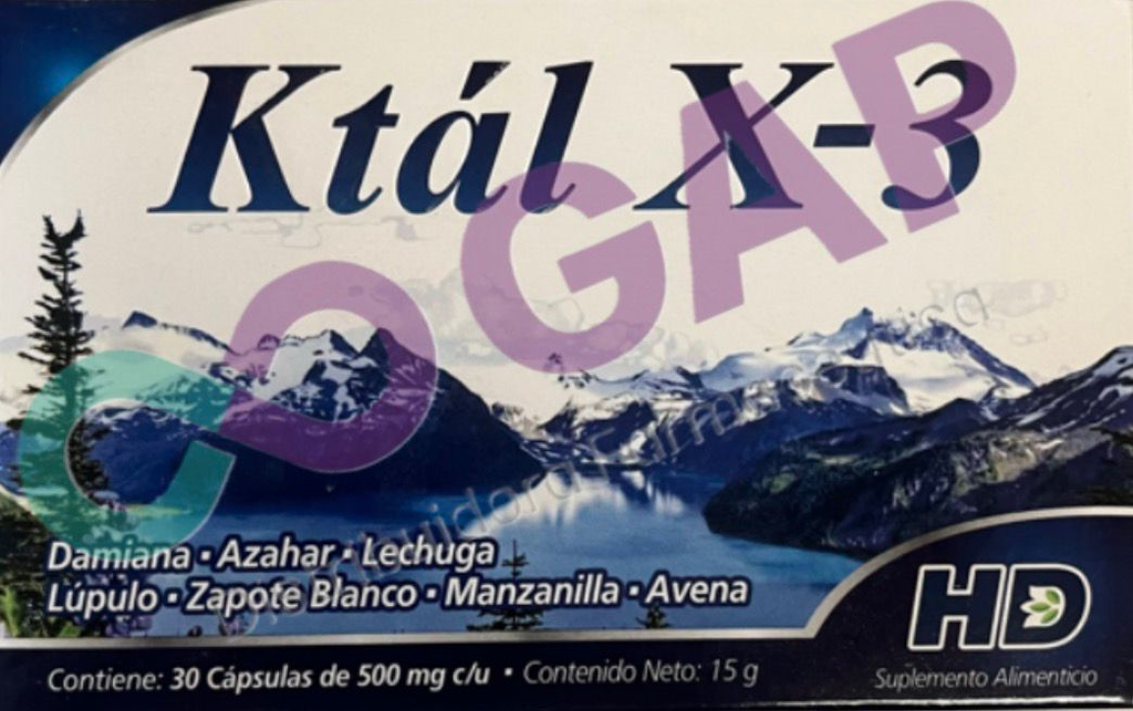 KTAL X-3 30 CAPSULAS 500 MG