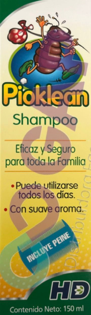 PIOKLEAN SHAMPOO 150 ML C/PEINE