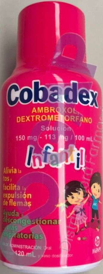 GE AMBROXOL/DEXTROMETORFANO COBADEX INF JBE 120 ML