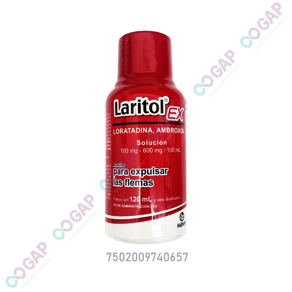 GE AMBROXOL/LORATADINA LARITOL EX SOL 120 ML