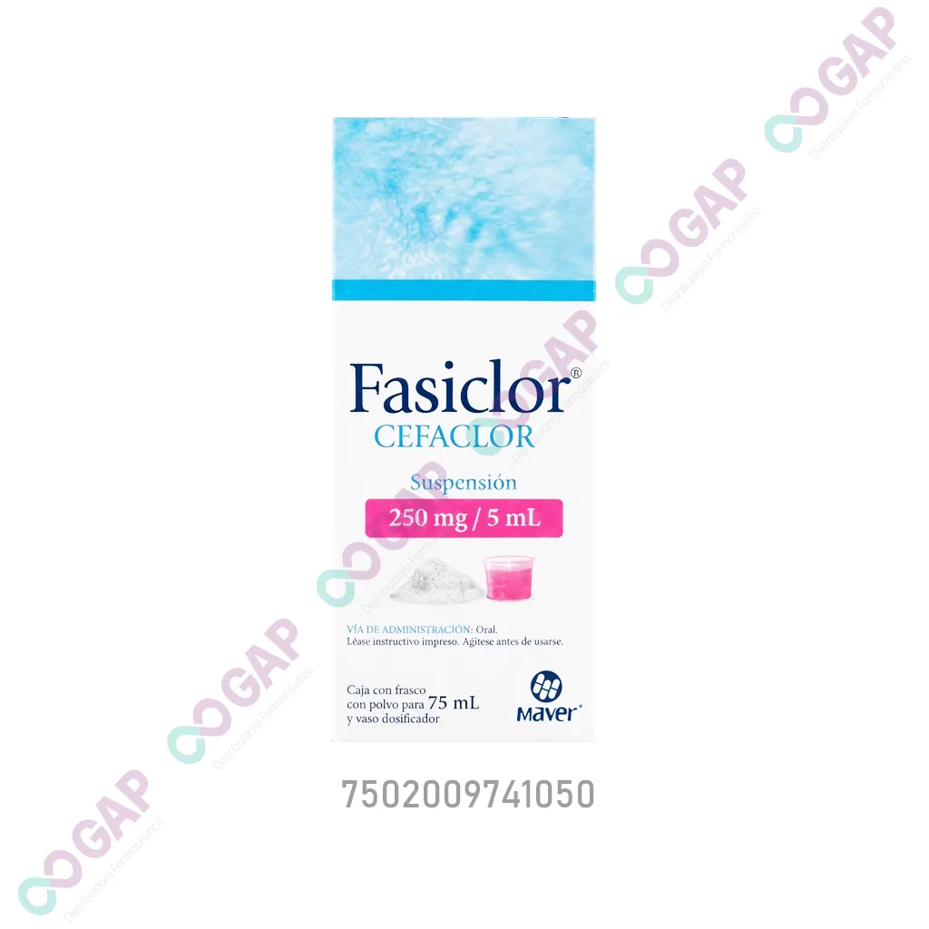 GE CEFACLOR FASICLOR SUSP 250 MG 75 ML